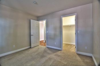 Bedroom with large  walk-in closets